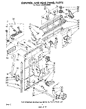 Part Location Diagram of 3363188 Whirlpool PANEL, REAR