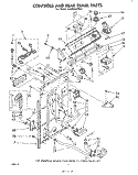 CONTROLS AND REAR PANEL Diagram and Parts List for LA5591XPW3  Whirlpool Washer