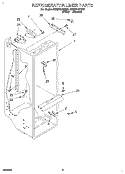 REFRIGERATOR LINER Diagram and Parts List for ED22PKXDW01  Whirlpool Refrigerator