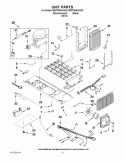 UNIT PARTS Diagram and Parts List for BRS70HRANA00  Whirlpool Refrigerator