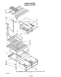 SHELF Diagram and Parts List for ET18HKXSW03  Whirlpool Refrigerator