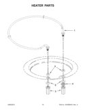 HEATER PARTS Diagram and Parts List for KUDC10IXBL8  KitchenAid Dishwasher