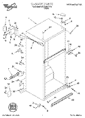 CABINET Diagram and Parts List for 3VET20DKFW00  Whirlpool Refrigerator