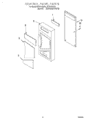 OTHER DIMENSIONS, COOKTOP FINISH Diagram and Parts List for MT2210SJQ0  Whirlpool Microwave