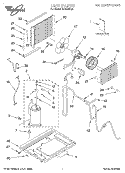 Part Location Diagram of 4388463 Whirlpool MOTOR-FAN