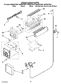 ICEMAKER PARTS Diagram and Parts List for KSRP22FTWH01  KitchenAid Refrigerator
