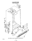 CABINET Diagram and Parts List for KSRF26DSWHY0  KitchenAid Refrigerator