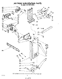AIR FLOW AND CONTROL , LITERATURE A Diagram and Parts List for ED22MKXLWR0  Whirlpool Refrigerator
