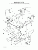 Part Location Diagram of W10169928 Whirlpool MANIFOLD