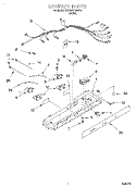 CONTROL PANEL Diagram and Parts List for 3XKGN7050F00  Whirlpool Refrigerator
