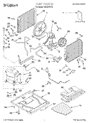 UNIT, LITERATURE Diagram and Parts List for CAH24WCK0  Crosley Air Conditioner