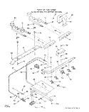 BODY Diagram and Parts List for 1453W0A  Roper Range