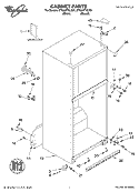 CABINET PARTS Diagram and Parts List for ET9AHTXLT01  Whirlpool Refrigerator