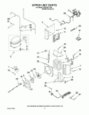 UPPER UNIT PARTS Diagram and Parts List for KSSS42FTX04  KitchenAid Refrigerator