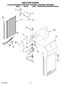 AIR FLOW PARTS Diagram and Parts List for KSCS25INBT02  KitchenAid Refrigerator