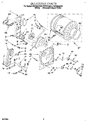 BULKHEAD Diagram and Parts List for RGX6646AQ2  Roper Dryer
