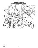 SECTION Diagram and Parts List for LEC6646AN0  Whirlpool Dryer