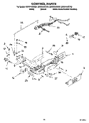 CONTROL PARTS Diagram and Parts List for GD5NHAXST00  Whirlpool Refrigerator