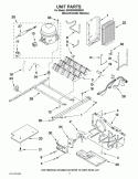 UNIT PARTS Diagram and Parts List for KSRS25MWMS03  KitchenAid Refrigerator