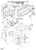 CONTROLS AND REAR PANEL Diagram and Parts List for LMR4232AW0  Whirlpool Washer