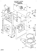 SECTION Diagram and Parts List for LET5624DQ0  Whirlpool Dryer