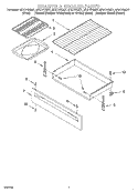 DRAWER & BROILER Diagram and Parts List for SF377PEGN7  Whirlpool Range