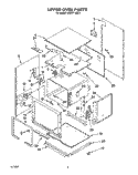 UPPER OVEN, OPTIONAL Diagram and Parts List for KEBI271XBL3  KitchenAid Wall Oven