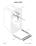 LINER PARTS Diagram and Parts List for EV200FXBQ00  Whirlpool Freezer