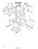 FRAME PARTS Diagram and Parts List for BLNC800EV2  Whirlpool Trash Compactor