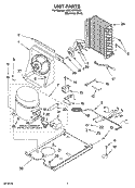 UNIT PARTS, OPTIONAL PARTS Diagram and Parts List for KUIC18NNSS0  KitchenAid Ice Maker