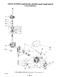 BRAKE, CLUTCH, GEARCASE, MOTOR AND PUMP Diagram and Parts List for KAWE660WAL0  KitchenAid Washer