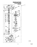 GEARCASE Diagram and Parts List for KAWE778BAL0  KitchenAid Washer