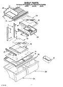 SHELF PARTS Diagram and Parts List for ET1FTTXKQ02  Whirlpool Refrigerator