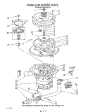 PUMP AND MOTOR Diagram and Parts List for KUDA22ST0  KitchenAid Dishwasher