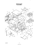 OVEN Diagram and Parts List for B9608W3  Roper Wall Oven