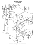 CABINET Diagram and Parts List for ET16AKXSW02  Whirlpool Refrigerator