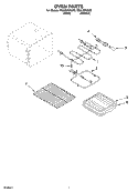OVEN, OPTIONAL Diagram and Parts List for RS310PXGN0  Whirlpool Range