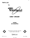 SECTION Diagram and Parts List for EH120CXPW5  Whirlpool Freezer
