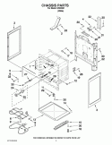 CHASSIS PARTS Diagram and Parts List for IVE82301  Inglis Range