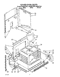 LOWER OVEN Diagram and Parts List for KEBS207YAL1  KitchenAid Wall Oven