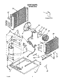 UNIT, LIT/OPTIONAL Diagram and Parts List for RE183  Whirlpool Air Conditioner