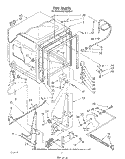 TUB , LIT/OPTIONAL Diagram and Parts List for DU7400XS3  Whirlpool Dishwasher