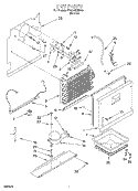 UNIT Diagram and Parts List for EV150NXEN00  Whirlpool Freezer