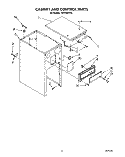 CABINET AND CONTROL Diagram and Parts List for TC4700XYP0  Whirlpool Trash Compactor