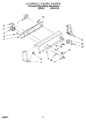CONTROL PANEL Diagram and Parts List for KAWL510BWH0  KitchenAid Washer