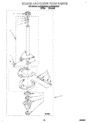 BRAKE AND DRIVE TUBE Diagram and Parts List for 3LSR5233BN0  Whirlpool Washer