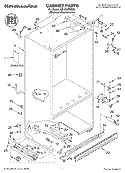 CABINET PARTS Diagram and Parts List for KBLO36FMX00  KitchenAid Refrigerator