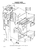 CABINET Diagram and Parts List for ET18JMXRWR0  Whirlpool Refrigerator