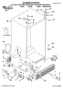 CABINET PARTS Diagram and Parts List for ED5LHAXML11  Whirlpool Refrigerator