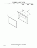 FREEZER DOOR PARTS Diagram and Parts List for GX5SHDXVA01  Whirlpool Refrigerator